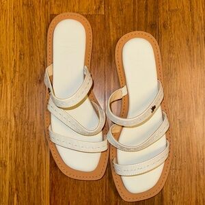 FRYE Leather Faye Strappy Slide Sandals